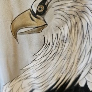 Amaizing paining of the eagle, beautiful men's kimono.